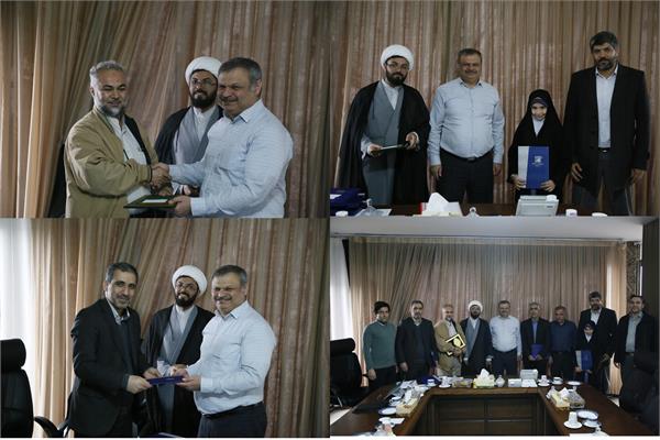 تقدیر از فعالین نمازی مجموعه وزارت ارتباطات و فناوری اطلاعات استان زنجان