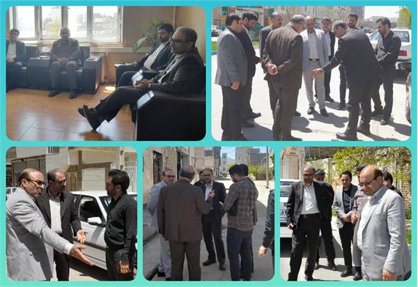 بازدید میدانی از وضعیت اجرای پروژه فیبر نوری شهر قیدار